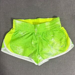 Nike Women's Neon Green Athletic Shorts